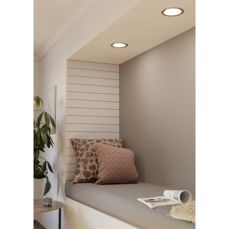 Eglo - Foco empotrable LED/10,5W/230V, diámetro 16,6 cm