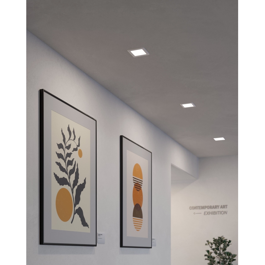 Eglo - Luminaria empotrada de techo LED/5,5W/230V 11,7x11,7 cm