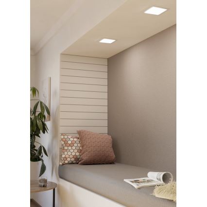 Eglo - Luminaria empotrada LED/10,5W/230V 16,6x16,6 cm