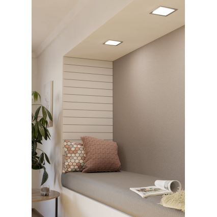 Eglo - Luminaria empotrada LED/10,5W/230V 16,6x16,6 cm