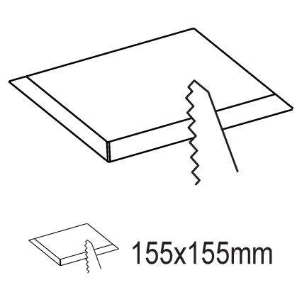 Eglo - Luminaria empotrada LED 10,5 W/230 V 16,6 x 16,6 cm