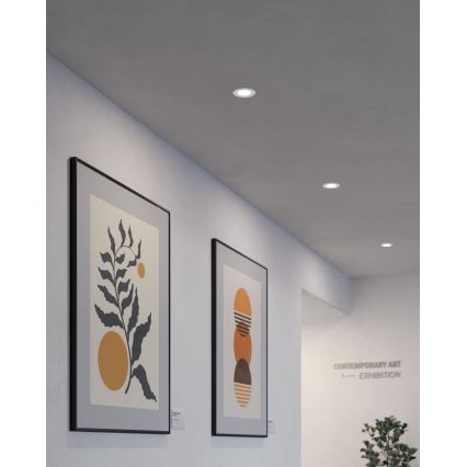 Eglo - Luminaria empotrada LED para baño, 2,7 W, 230 V, IP44, ø 8,6 cm