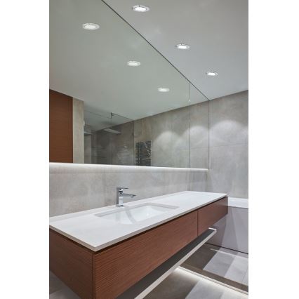Eglo - Luminaria empotrada LED para baño, 2,7W/230V, IP44, diámetro 8,6 cm