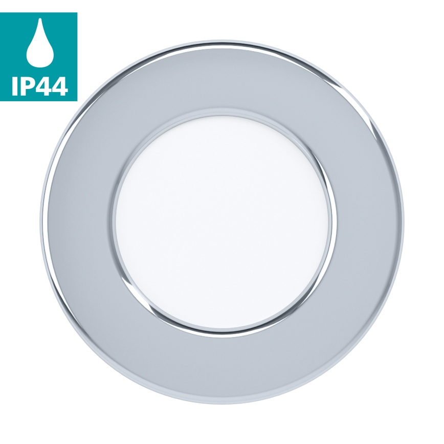 Eglo - Luminaria empotrada LED para baño, 2,7W/230V, IP44, diámetro 8,6 cm