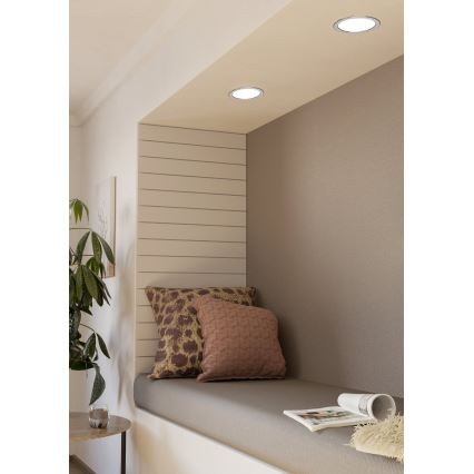 Eglo - Luminaria empotrable LED para baño LED/10,5W/230V IP44 Ø 16,6 cm