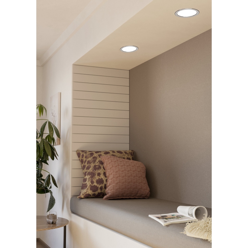Eglo - Luminaria empotrable LED para baño LED/10,5W/230V IP44 Ø 16,6 cm