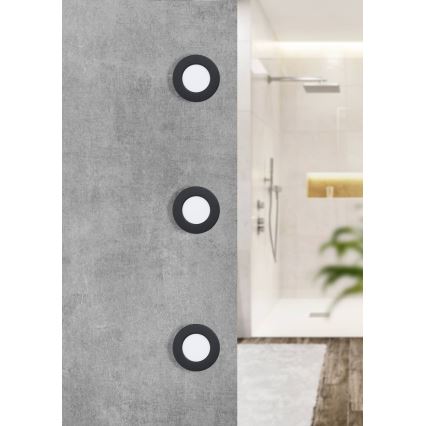 Eglo - Lámpara empotrada LED para baño LED/2,7W/230V IP44 Ø 8,6 cm