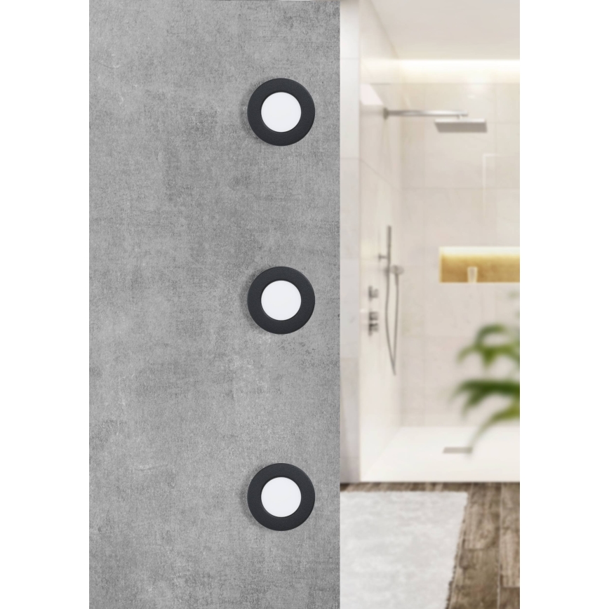 Eglo - Lámpara empotrada LED para baño LED/2,7W/230V IP44 Ø 8,6 cm