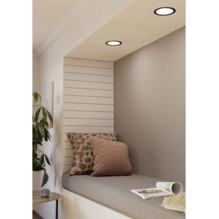 Eglo - Luminaria empotrada LED para baño, 10,5 W, 230 V, IP44, diámetro 16,6 cm