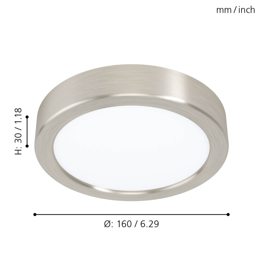 Eglo - Lámpara de techo LED/10,5 W/230 V Ø 16 cm