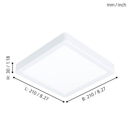 Eglo - Plafón LED LED/16,5W/230V