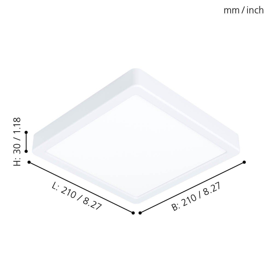 Eglo - Plafón LED LED/16,5W/230V