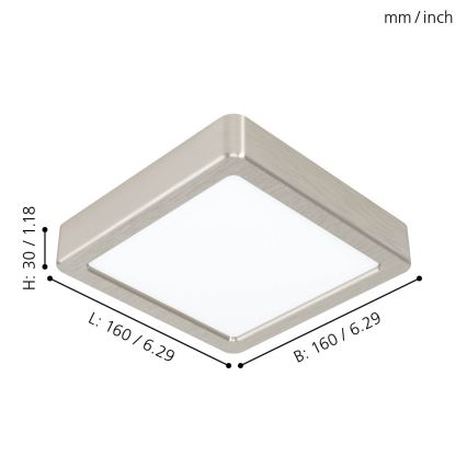 Eglo - Lámpara de techo LED/10,5W/230V 16x16 cm