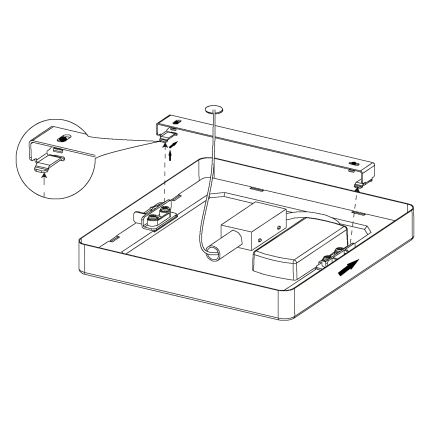Eglo - Lámpara de techo LED/16,5W/230V 21x21 cm