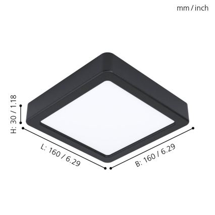 Eglo - Plafón LED/10,5W/230V 16x16 cm