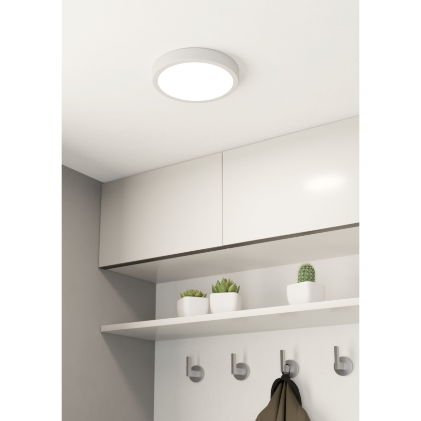 Eglo - Lámpara de techo LED regulable, LED 16,5 W, 230 V, Ø 21 cm