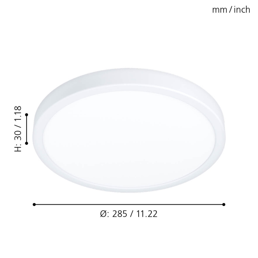 Eglo - Plafón LED de baño LED/20W/230V IP44