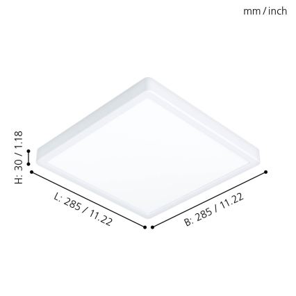 Eglo - Plafón LED de baño LED/20W/230V IP44