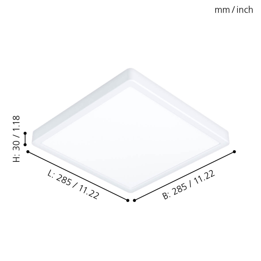 Eglo - Plafón LED de baño LED/20W/230V IP44