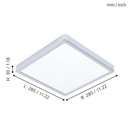 Eglo - Plafón LED de baño LED/20W/230V IP44