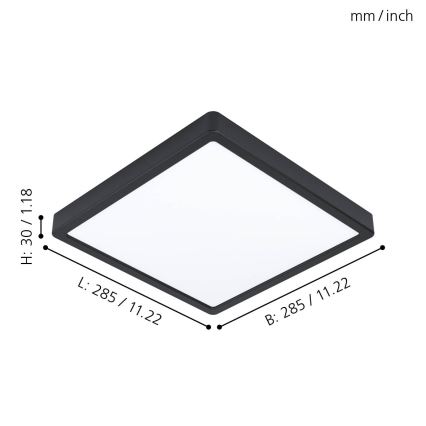 Eglo - Plafón LED de baño LED/20W/230V IP44