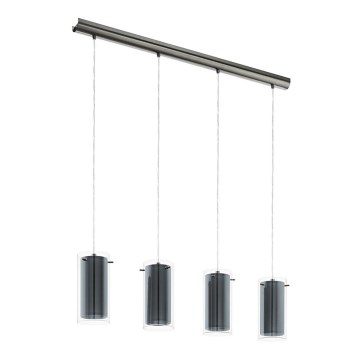 Eglo 99287 - Lámpara colgante de cable PINTO TEXTIL 4xE27/16W/230V