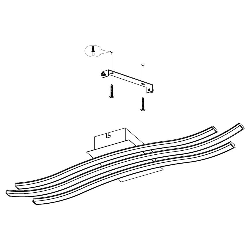 Eglo - Plafón LED LED/21W/230V