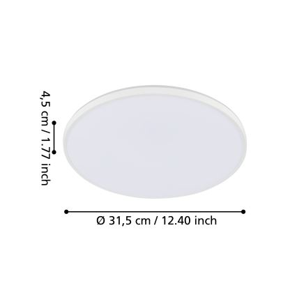 Eglo - Plafón LED LED/18W/230V