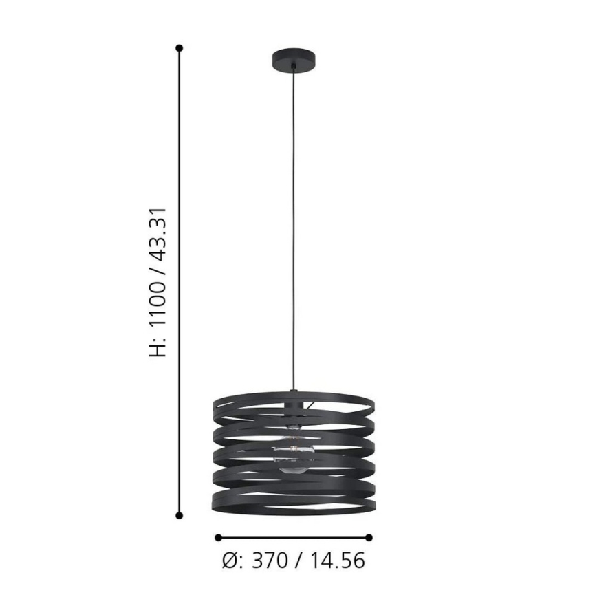 Eglo - Lámpara colgante 1xE27/40W/230V