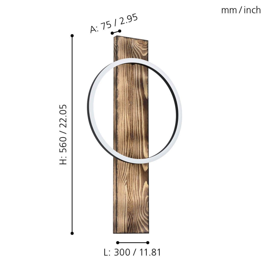 Eglo - Aplique LED LED/12W/230V