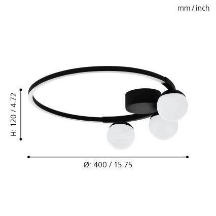 Eglo - Plafón LED LED/22W/230V