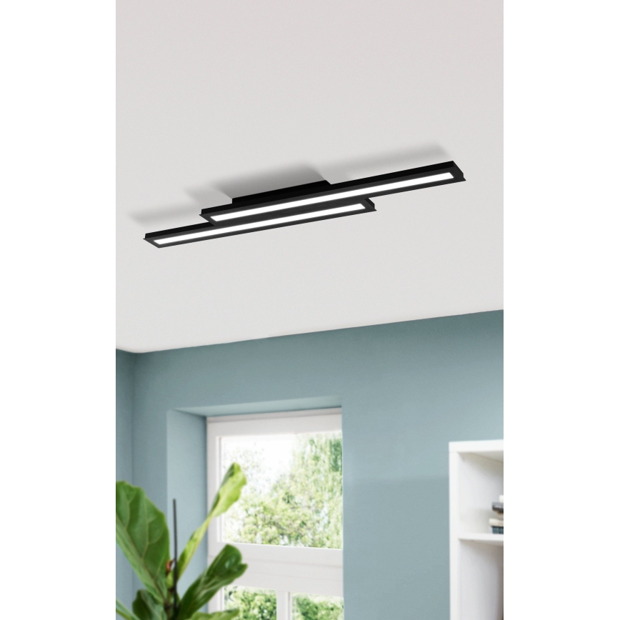 Eglo - Plafón LED RGB regulable SALITERAS-C 2xLED/10W/230V