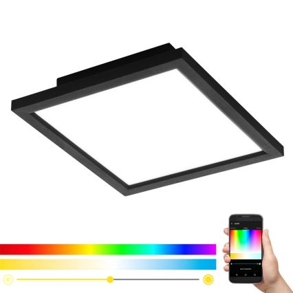 Eglo - Lámpara de techo LED RGB regulable SALOBRENA-C LED/16W/230V + mando a distancia