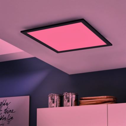 Eglo - Lámpara de techo LED RGBW regulable SALOBRENA-C LED/20W/230V + mando a distancia