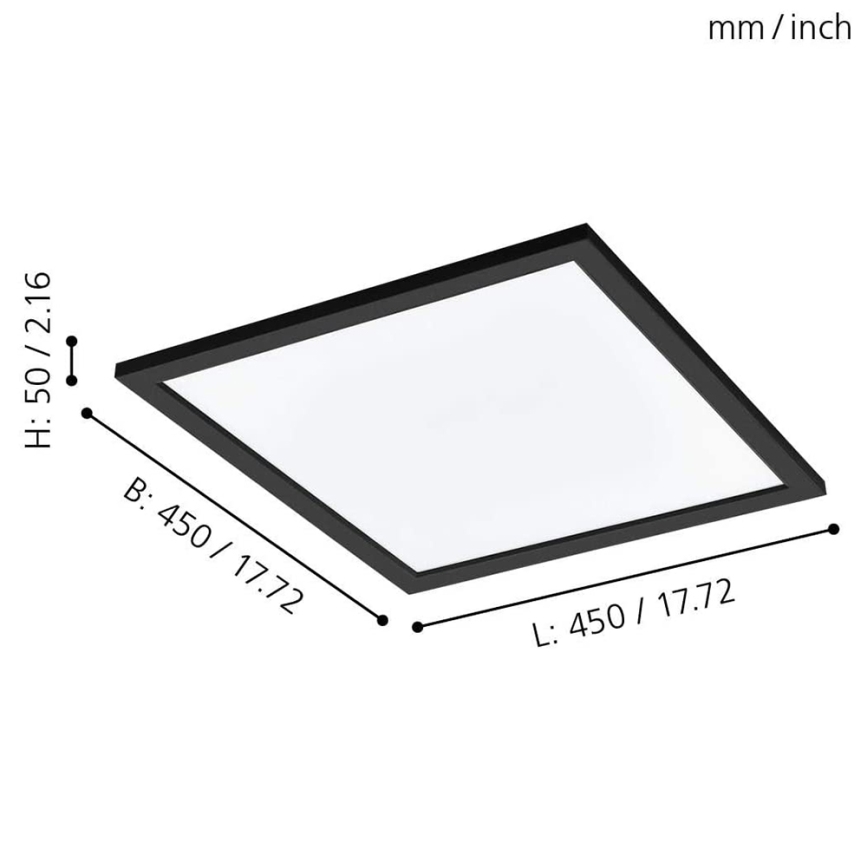 Eglo - Lámpara de techo LED RGBW regulable SALOBRENA-C LED/20W/230V + mando a distancia