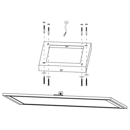 Eglo - Lámpara de techo LED RGBW regulable SALOBRENA-C LED/20W/230V + mando a distancia