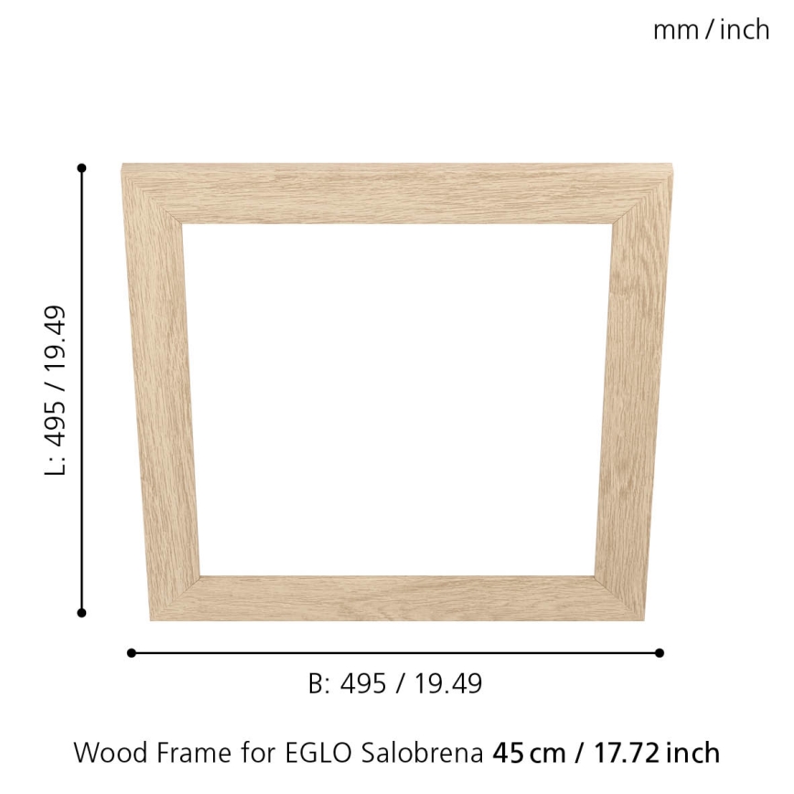 Eglo 99422 - Marco para lámpara de techo SALOBRENA 450x450 mm
