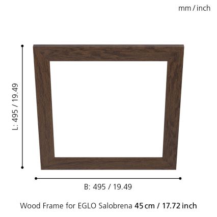 Eglo - Marco para lámpara SALOBRENA 450x450 mm