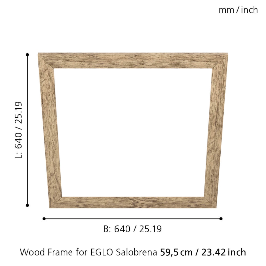 Eglo - Marco para lámpara SALOBRENA 595x595 mm