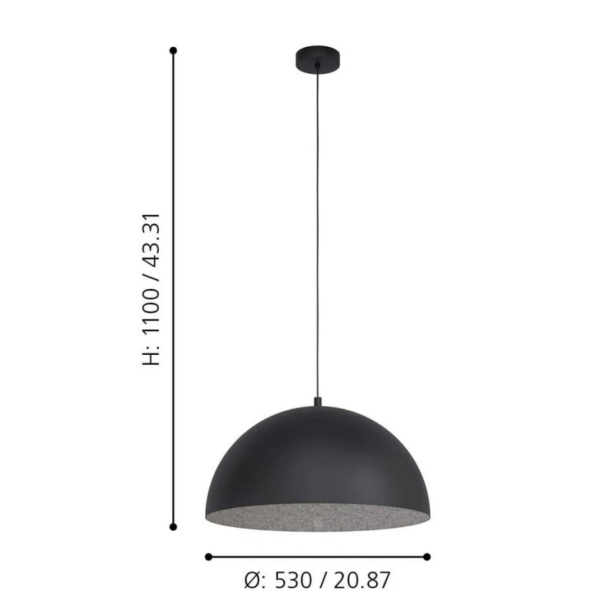 Eglo - Lámpara colgante 1xE27/40W/230V