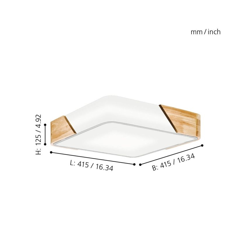 Eglo 99459 - Lámpara de techo GRIMALDINO 2xE27/28W/230V