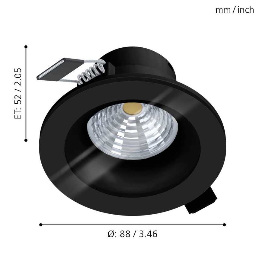 Eglo - Lámpara de baño LED regulable LED/6W/230V 4000K IP44