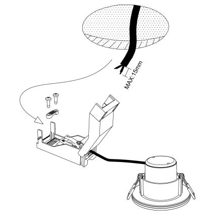Eglo - Lámpara de baño LED regulable LED/6W/230V 4000K IP44