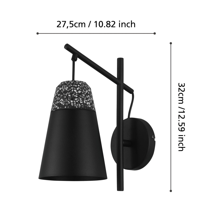 Eglo 99546 - Aplique de pared CANTERRAS 1xE27/40W/230V