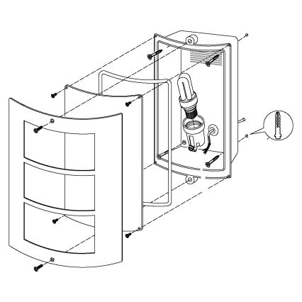 Eglo - Aplique para exterior 1xE27/40W/230V IP44