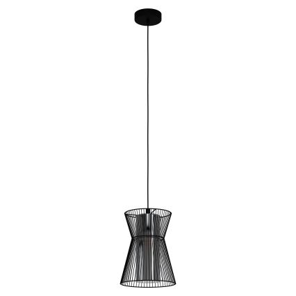 Eglo - Lámpara colgante 1xE27/40W/230V negro