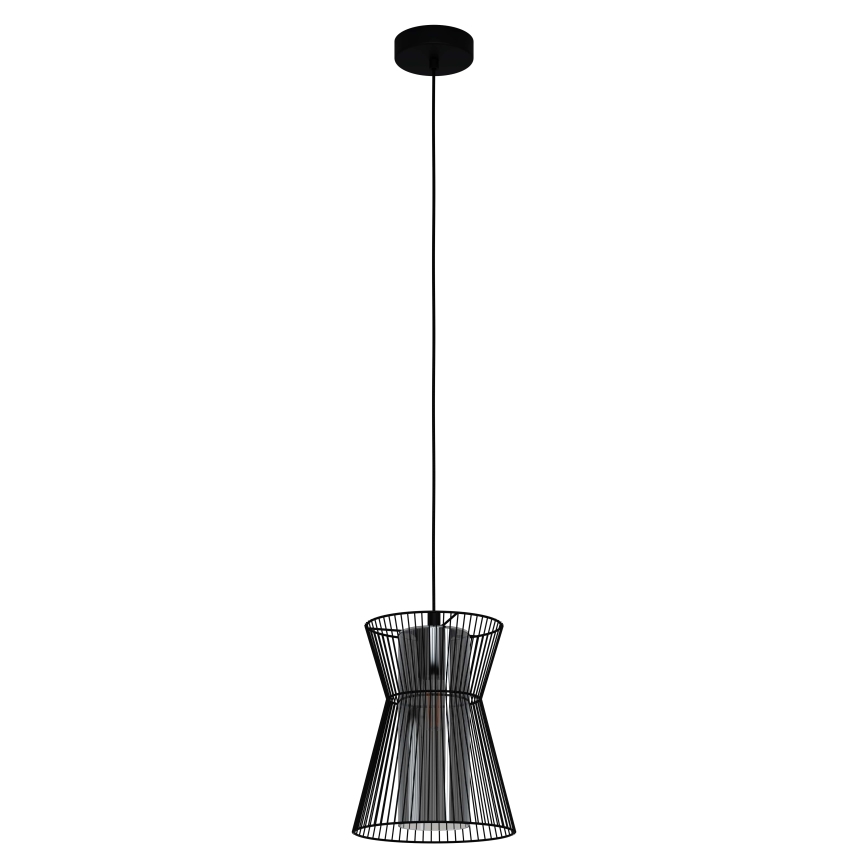 Eglo - Lámpara colgante 1xE27/40W/230V negro