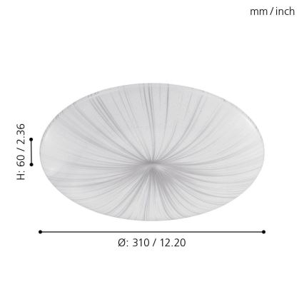 Eglo - Plafón LED LED/10W/230V