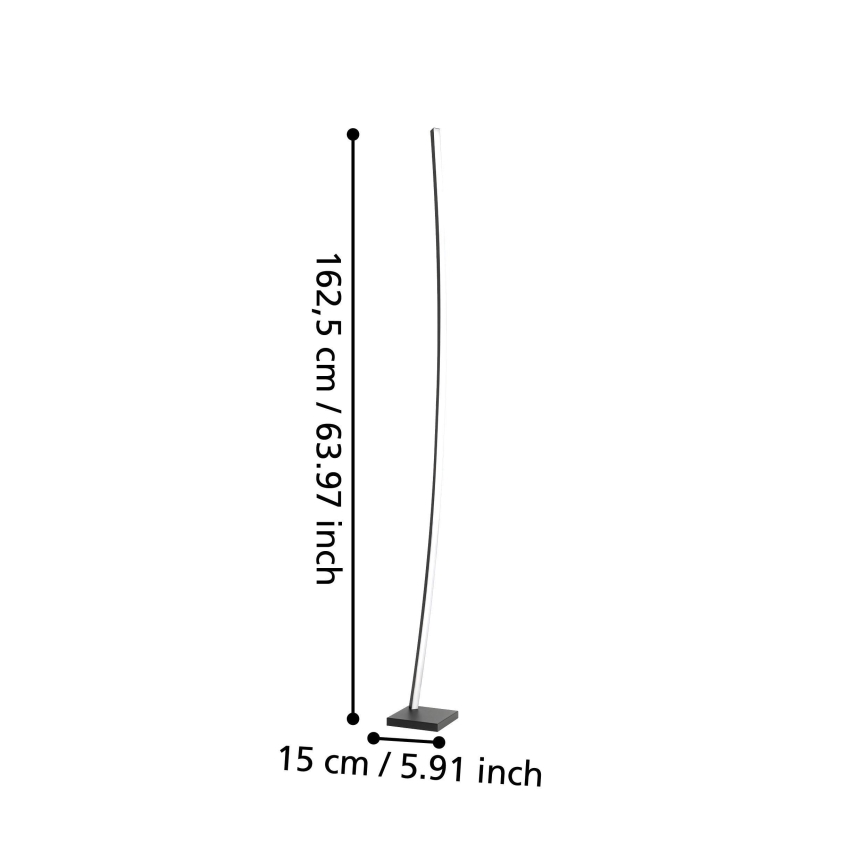 Eglo - Lámpara de pie LED LED/25,7W/230V