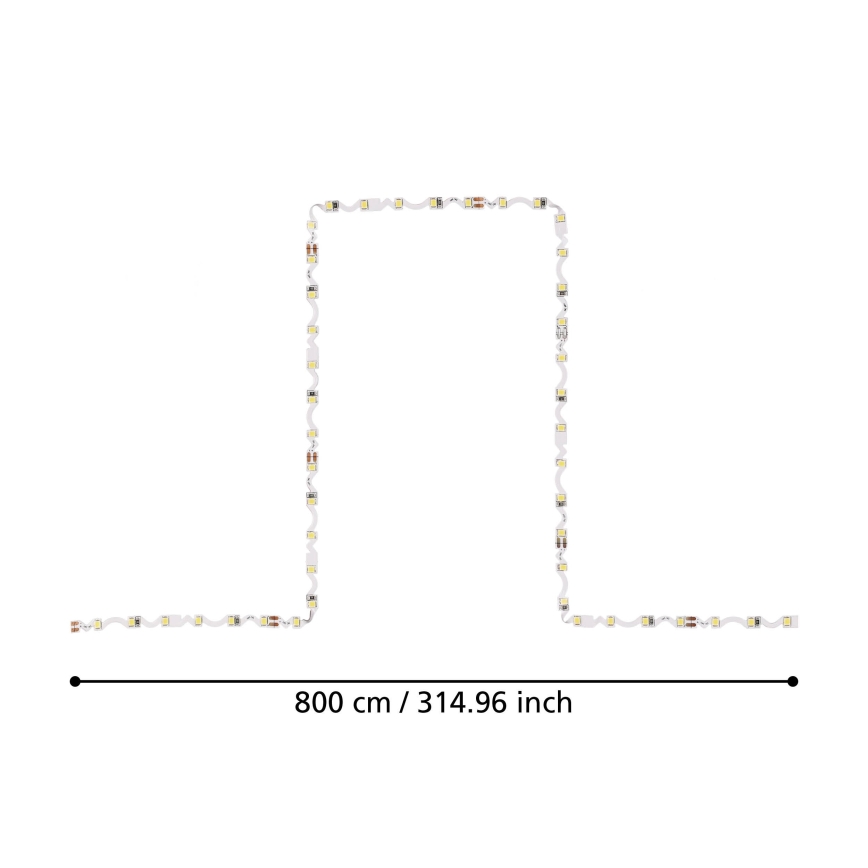 Eglo - Cinta LED 8m LED/43,2W/24/230V 4000K